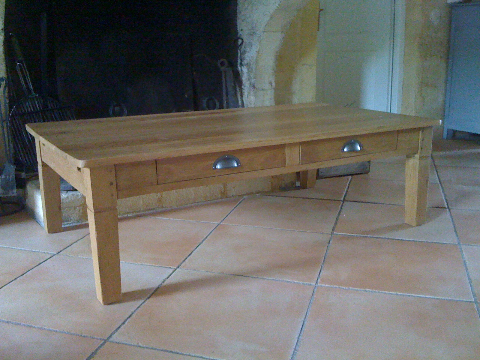 Table basse en chêne