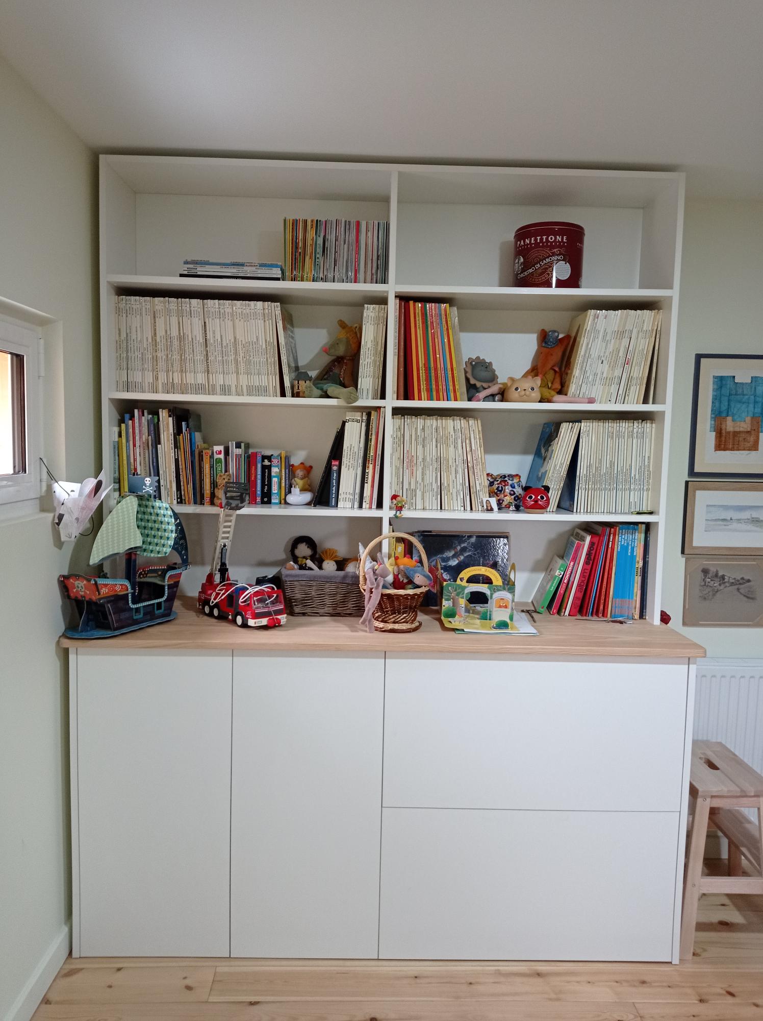 Bibliothèque Dressing Enfants